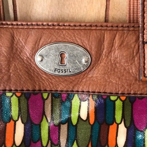 Fossil multi-colored shoulder bag key per purse - Picture 3 of 4